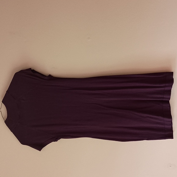 Apt. 9 Purple Knit Sheath Mini Dress Mock Neck, Sz S - Picture 4 of 6